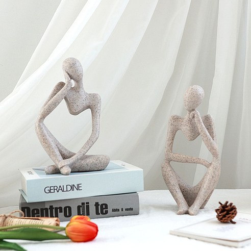 Mô Hình Người Suy Nghĩ Mini Bằng Nhựa Resin Dùng Trang Trí