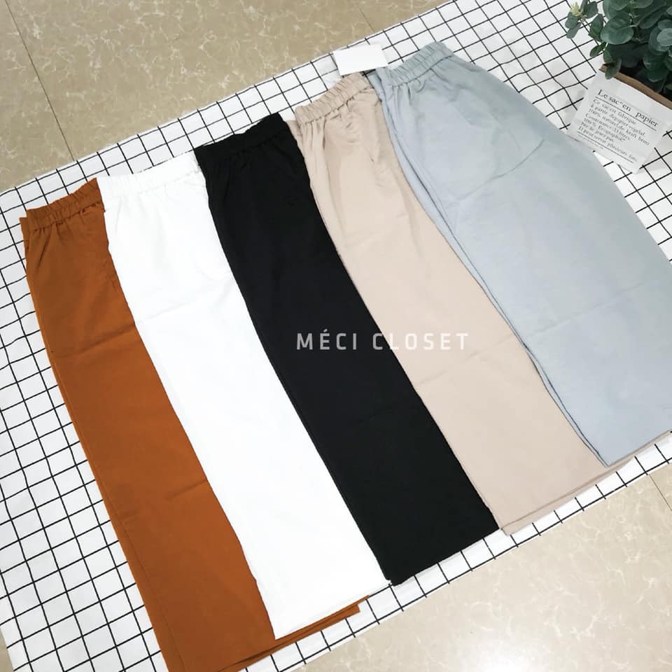 Quần Đũi Ống Rộng🍀FREESHIP🍀Quần Culottes Đũi Nhật Không Nhăn Nhàu Siêu Xinh-Hàng VNXK