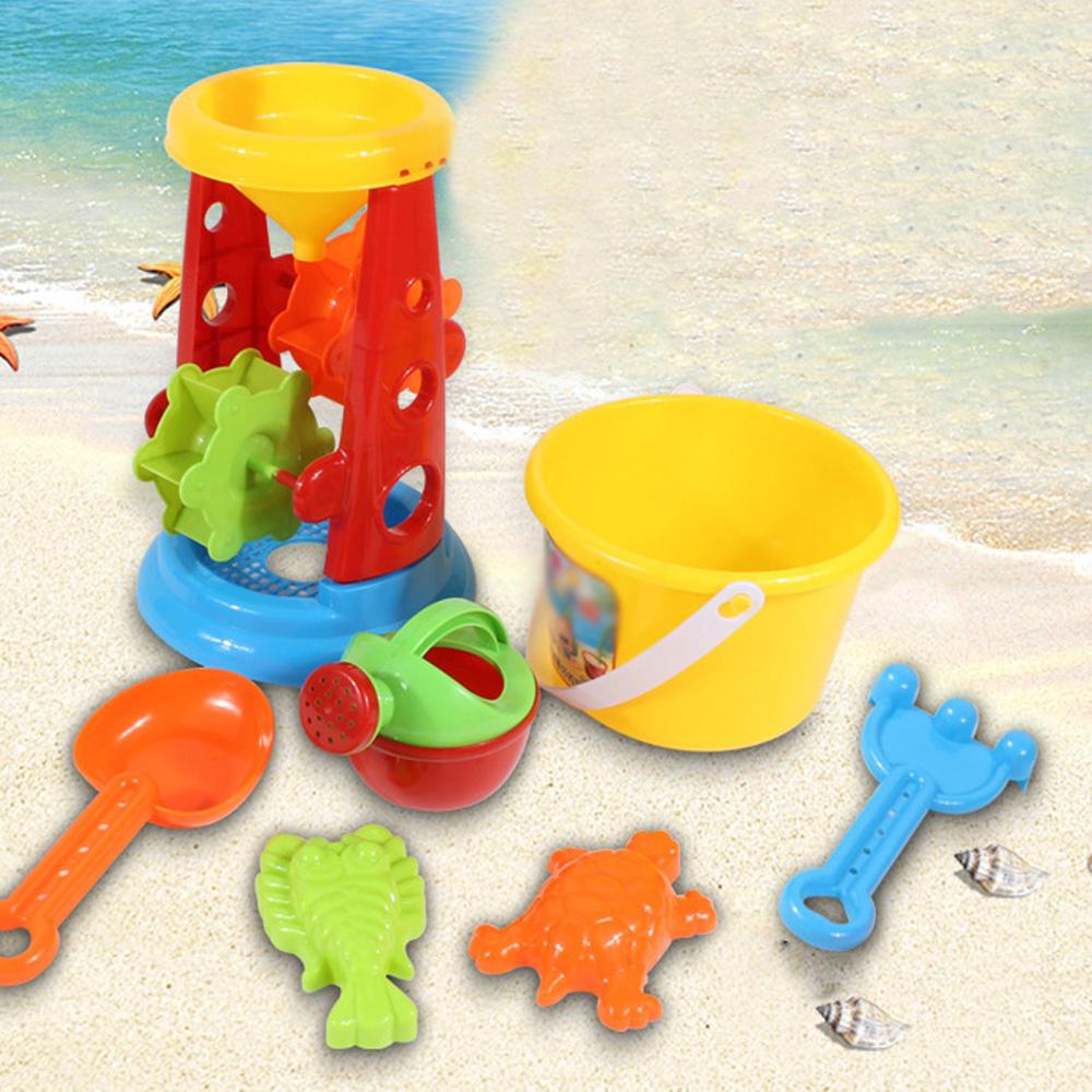 Plastic Beach Sand Play Toys Set Children Kids Seaside Bucket Shovel Rake Toy