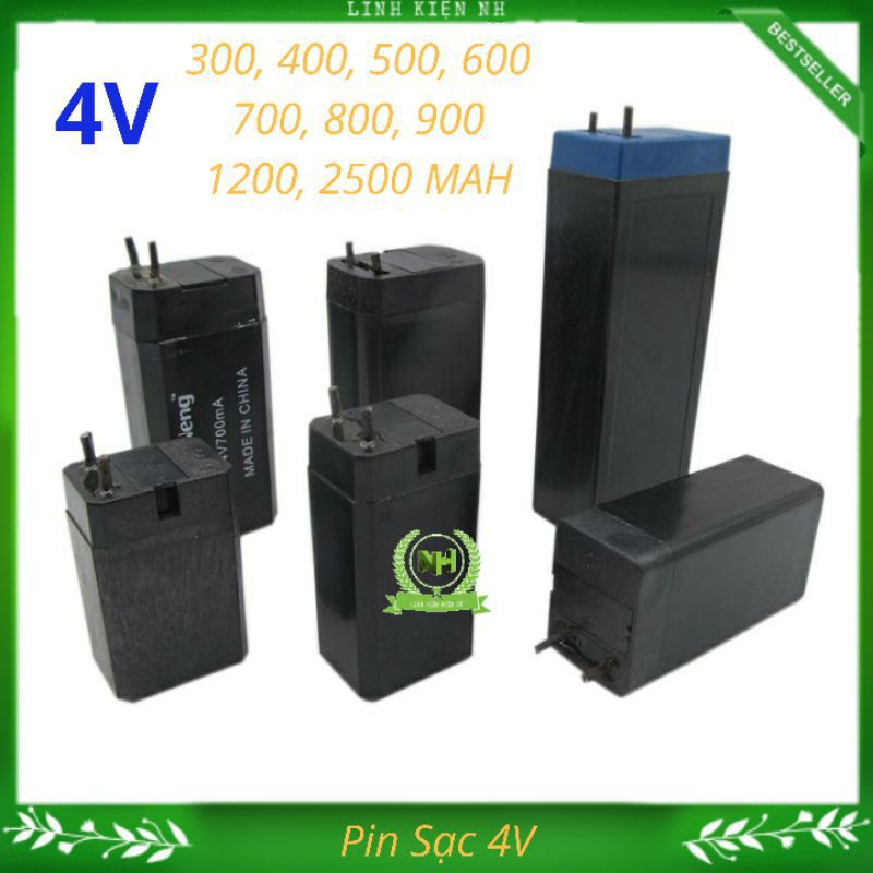 (LKNH) PIN Sạc 4V Vợt Muỗi Đèn LED 300,400,500,600,700,800,900,1200,2500 MHA Loại Tốt
