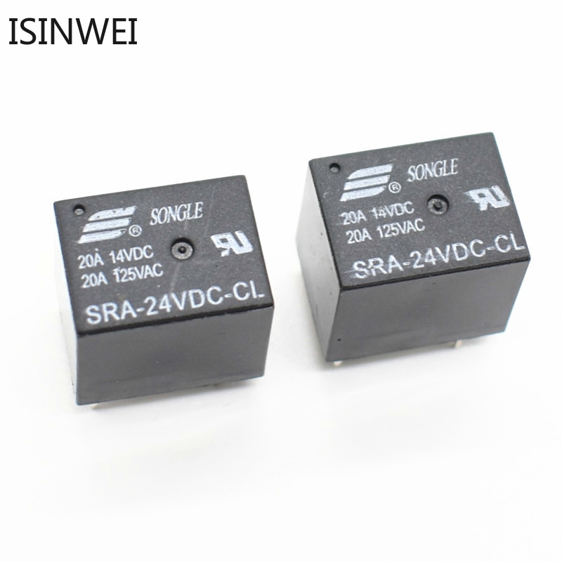Bộ 5 relay SRA-24VDC-CL 24V 5PIN T74 20A chuyên dụng