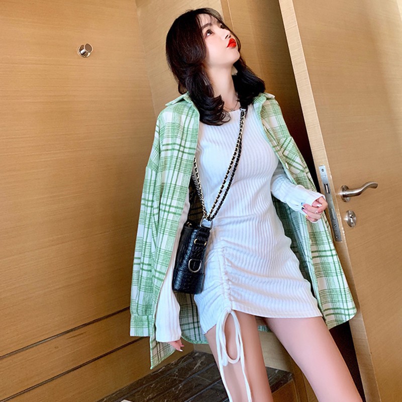 Đầm tay dài phong cách Hàn Quốc | BigBuy360 - bigbuy360.vn