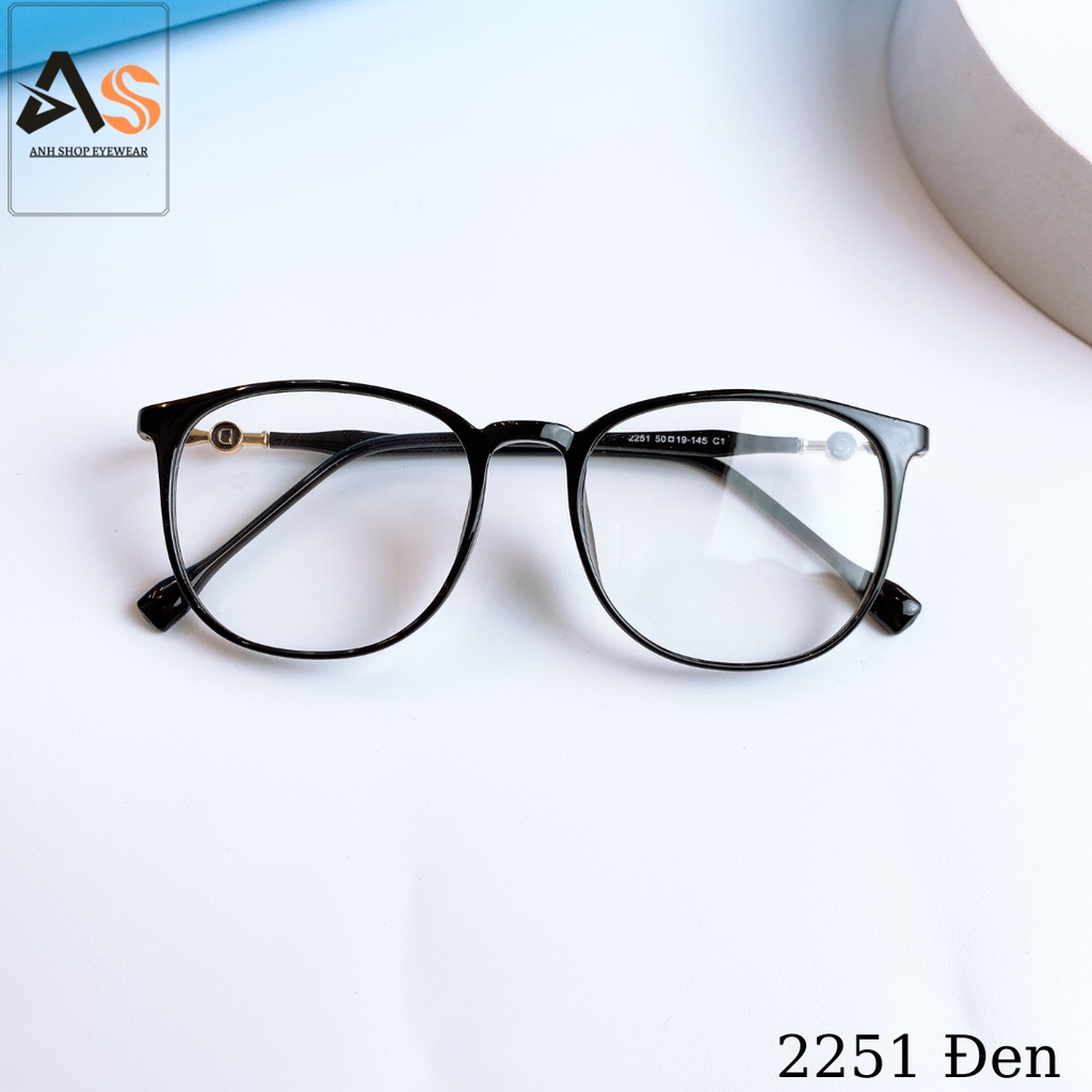 Gọng kính nhựa lõi kim loại thời trang nam nữ 2251A