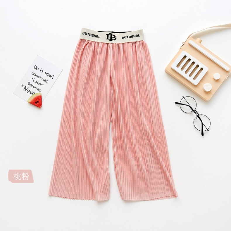 Quần Dài Ống Rộng In Chữ Phong Cách Hàn Quốc Thời Trang Mùa Hè Chống Muỗi Cho Bé Gái GYLTZ149