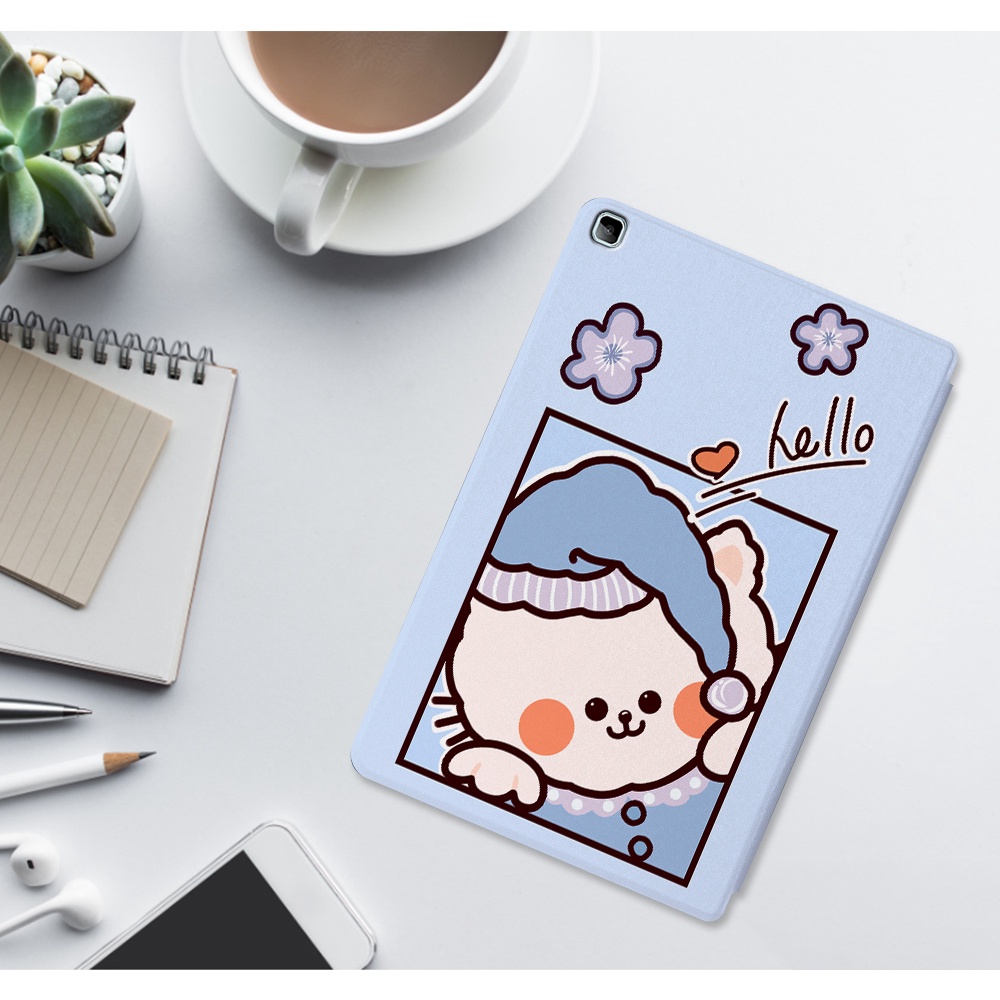 Bao Da Máy Tính Bảng Nắp Lật Chống Sốc Cho Samsung Galaxy Tab A7 2020 SM-T500 T505 10.4" Đứng