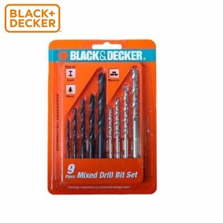 Hộp mũi khoan đa năng 9 chi tiết A8106G Black+Decker