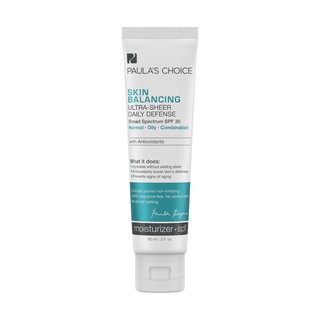 Kem chống nắng cho da dầu Paula's choice Skin Balancing Ulatra –Sheer Daily Defense Broad Spectrum SPF 30