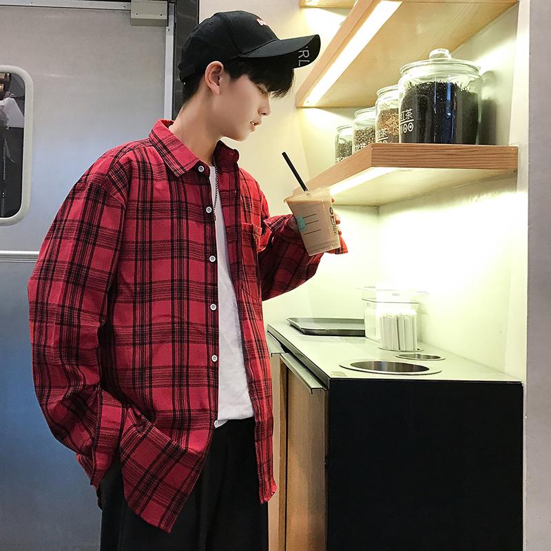 Áo Sơ Mi Nam Tay Dài Họa Tiết Caro Thời Trang