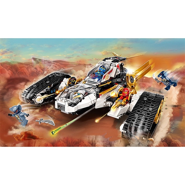 Đồ chơi Lắp ráp Mô hình Ninjago 2021 Ultra Sonic Raider 60081 compatible with 71739