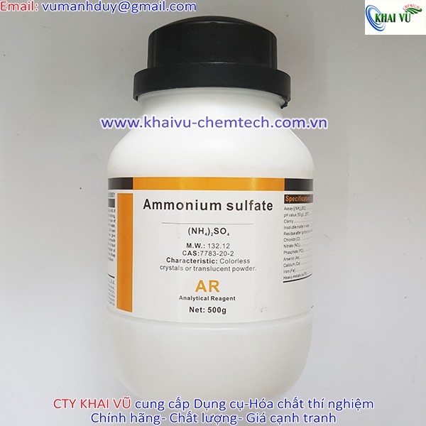 Chất Ammonium sulfate 2SO4 chai 500g phèn kép thí nghiệm