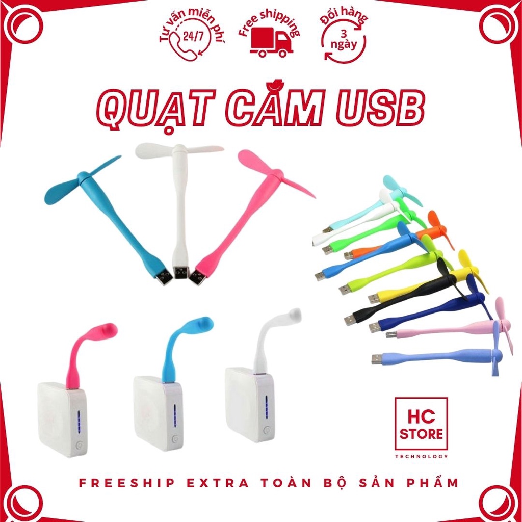 Quạt USB mini tiện lợi - Quạt 2 cánh dễ thương