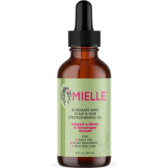 Mielle Organics Rosemary Mint Scalp & Hair Strengthening Serum,  Helps support Growth and Length Retention, Invigorates and Nourishes Follicles