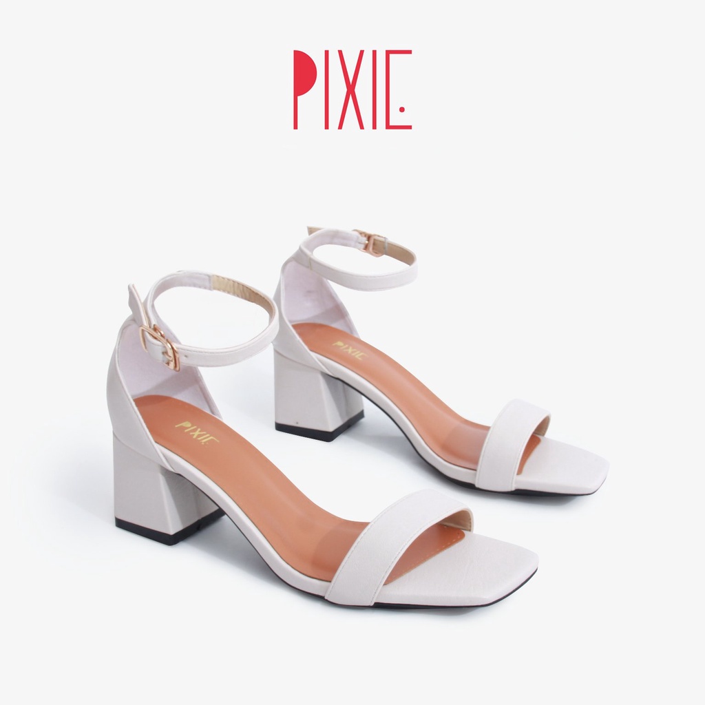 Sandal Gót Vuông 5cm Quai Ngang Pixie X770