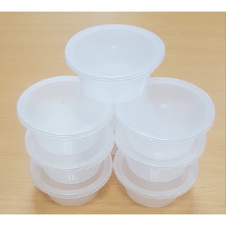 combo 10 hộp nhựa làm caramen, sữa chua, bánh flan, rau câu có nắp đậy size lớn và nhỏ loại 1 dày dặn