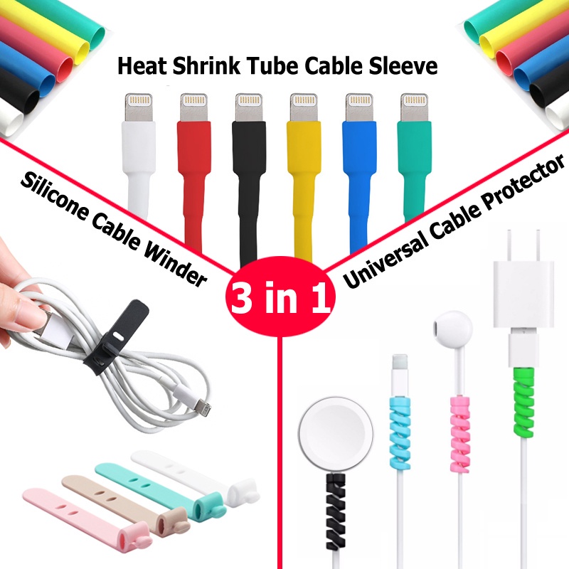 Bộ 5 Ống Co Nhiệt Bảo Vệ Dây Cáp USB