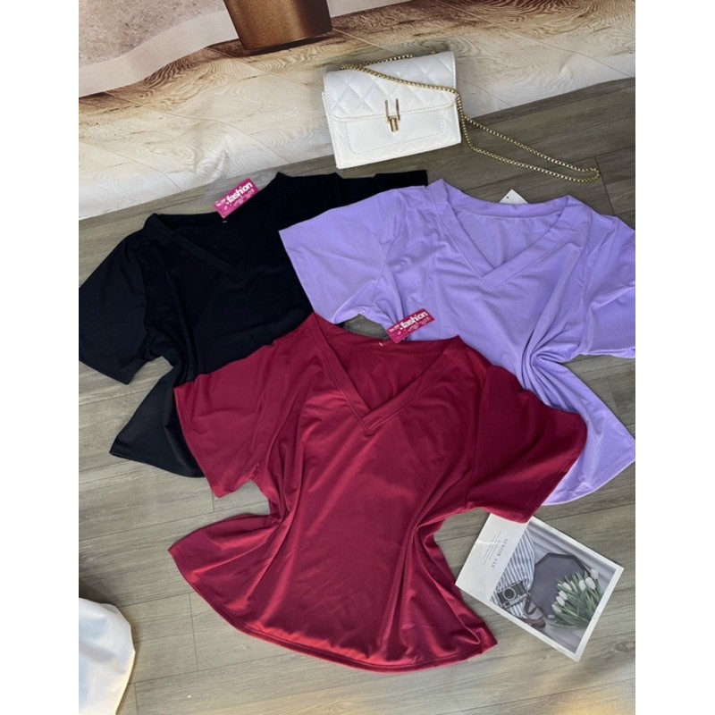 ÁO TRƠN CỔ TIM DÁNG LỬNG BIGSIZE | BigBuy360 - bigbuy360.vn