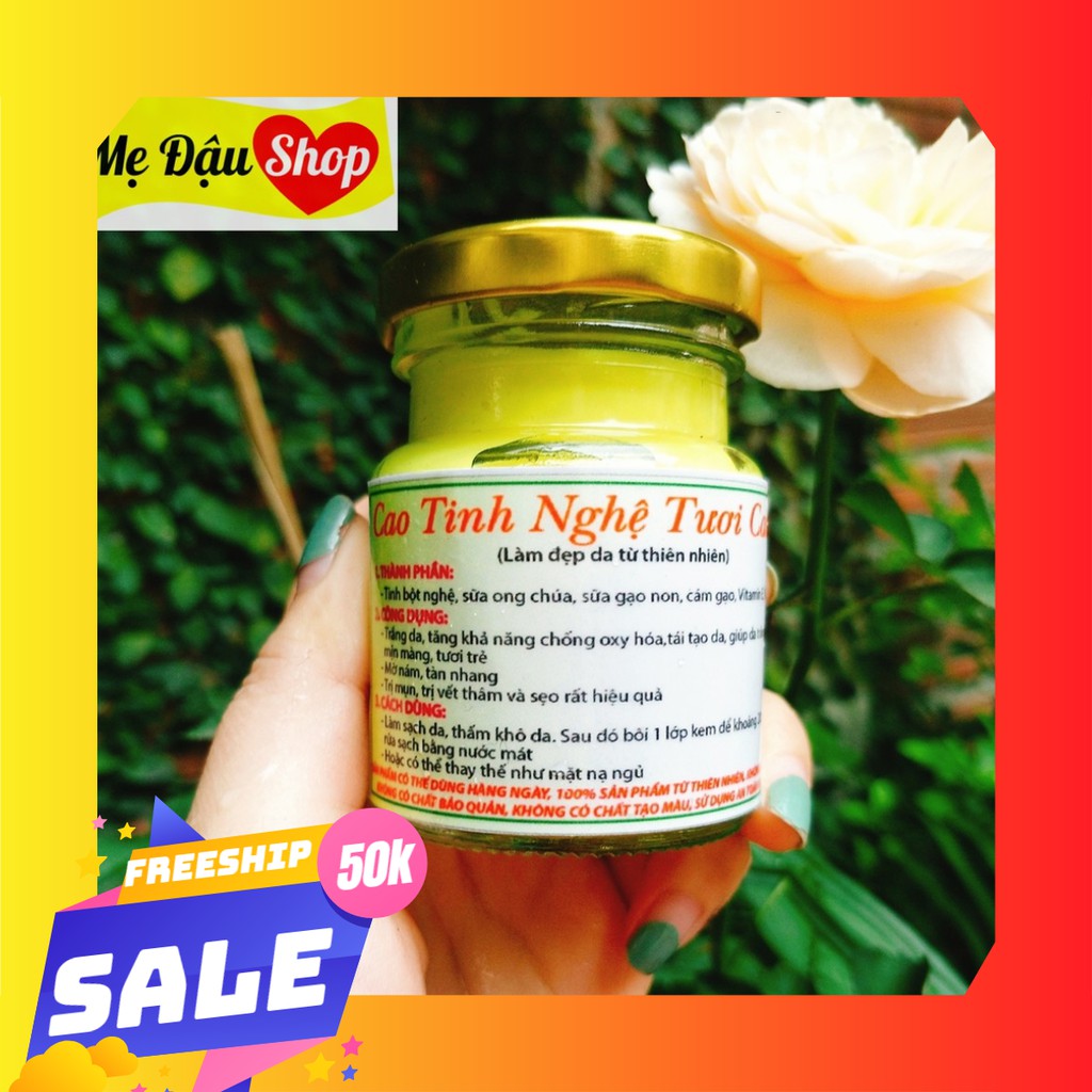 Cao tinh nghệ tươi handmade - Mẹ Đậu Shop