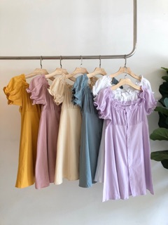 Váy trễ vai 6 màu
