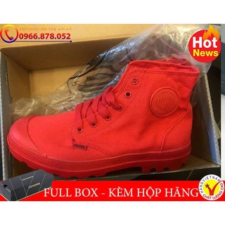 [FULL BOX - TẶNG HỘP] Giày cv palladium đỏ full cổ cao