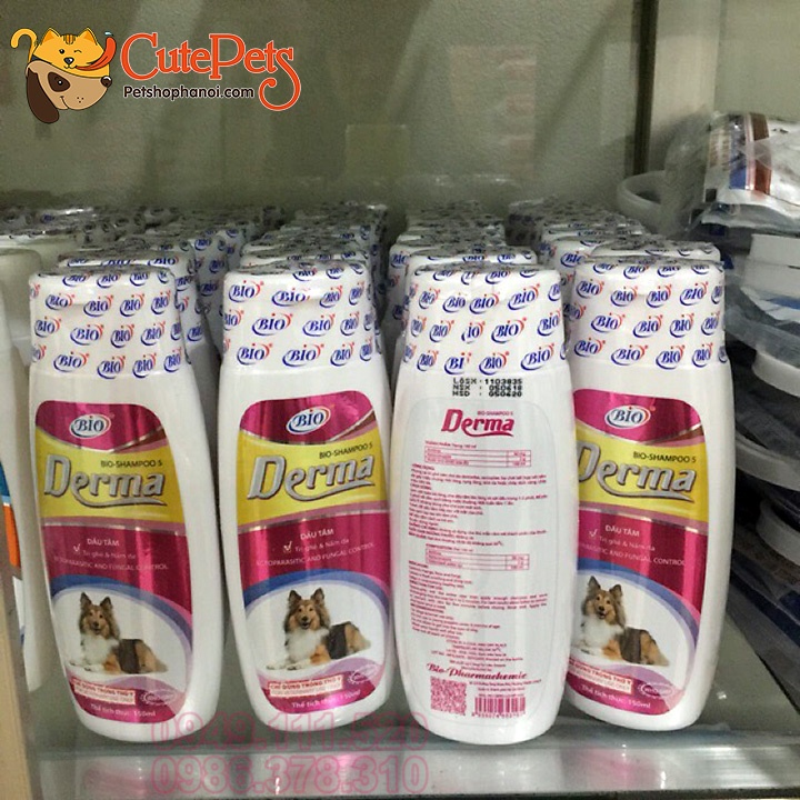Sữa tắm chó mèo, Sữa tắm trị nấm cho mèo Bio Derma 150ml - Phụ kiện thú cưng Hà Nội