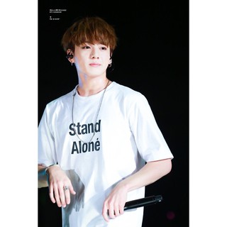 Áo thun tay lỡ phom rộng giống Jungkook BTS Stand Aloné