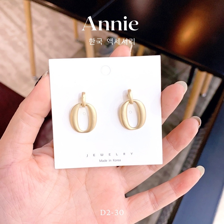 Bông tai mạ vàng phong cách đơn giản tinh tế ANNIE - A50