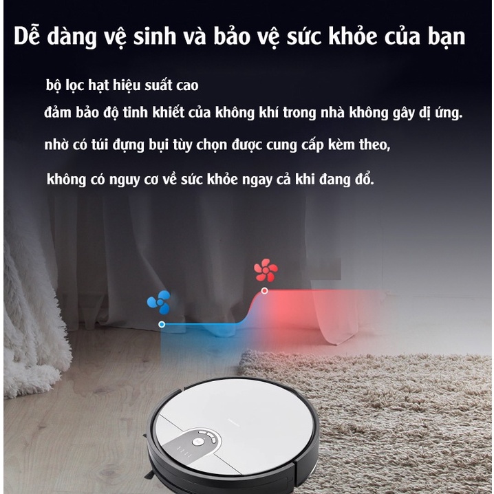 Robot hút bụi lau nhà MEDION MD20011 cảm ứng tự động, điều khiển qua app