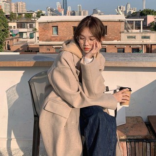 [ORDER] Áo khoác dạ ép dáng dài dày dặn hàn quốc ulzzang - Có ảnh thật