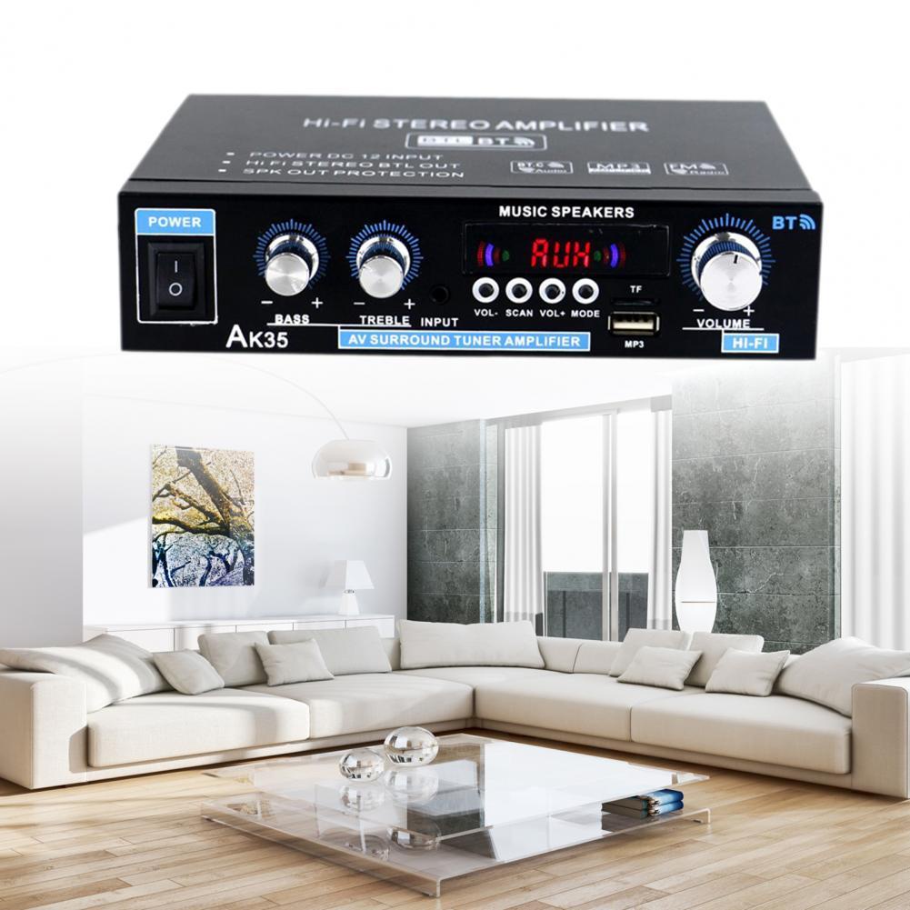 800W 110-240V Bộ khuếch đại âm thanh ký thuật số có bluetooth Hifi FM