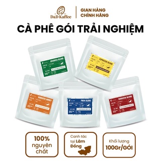 Cà phê rang xay gói 100gr, cà phê nguyên chất 100% - D&D Kaffee - 5 loại tuỳ chọn