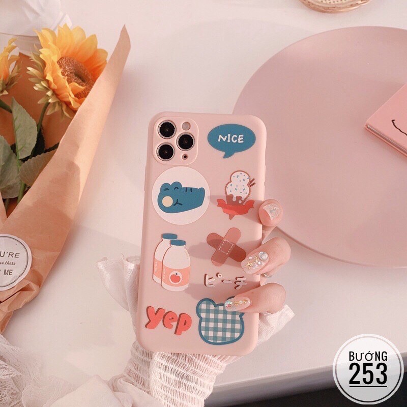 Ốp lưng iphone silicon YEP cá sấu N16