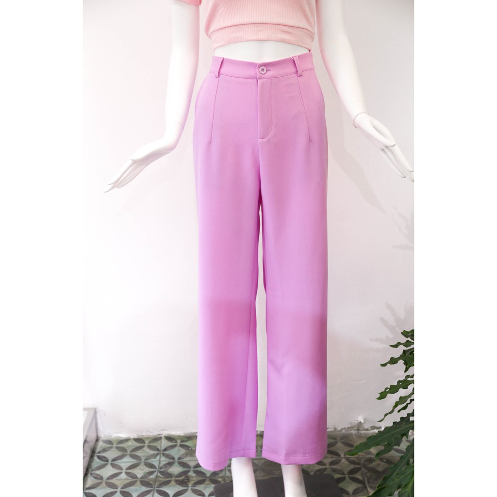 HEYBEE Quần dáng suông màu trơn HT283 | BigBuy360 - bigbuy360.vn