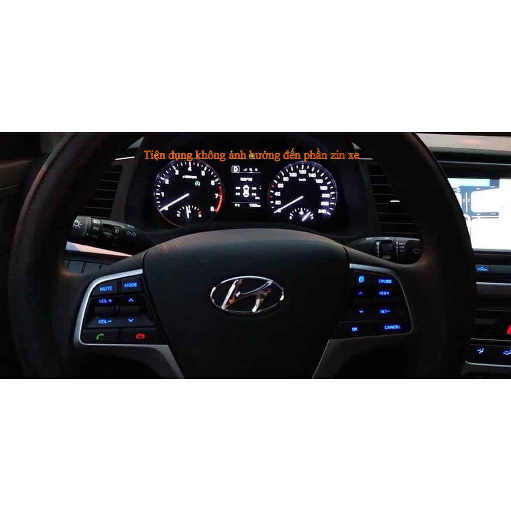 Cảm biến áp suất lốp Hyundai Accent 2018-2019-2020 hiển thị trên bảng taplo xe. Có video hướng dẫn lắp