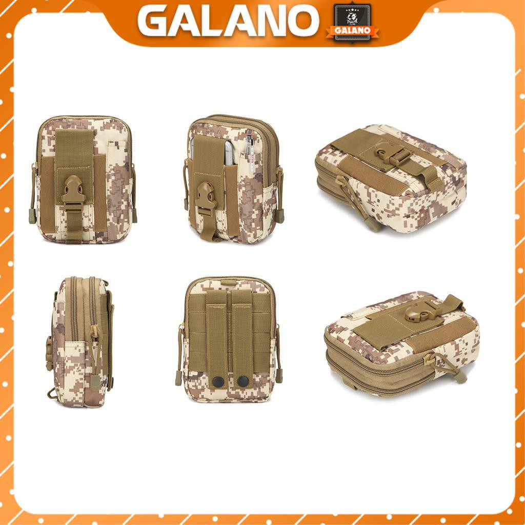 [Tặng móc điện thoại] Túi Nam Du Lịch GALANO EDC Đeo Hông Chống Nước Đi Xe Máy, Chạy Bộ Nhiều Ngăn Đa Năng FB-001029-IR