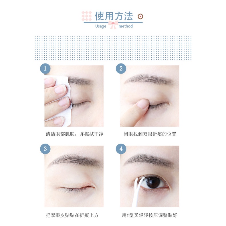 Cuộn dán kích mí 600 miếng kích mí tàng hình tạo hai mí không lộ