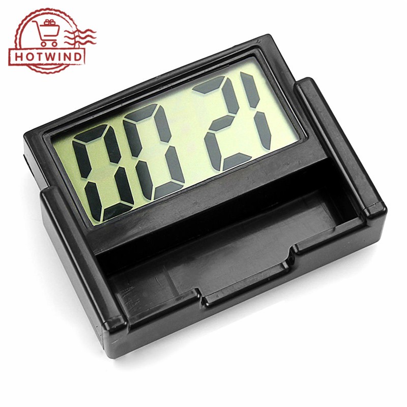 Đồng hồ điện tử mini tự dính dùng trong xe hơi