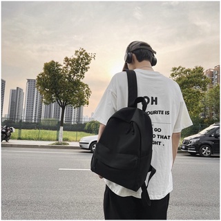 Có video Balo basic trắng trơn và đen trơn ulzzang