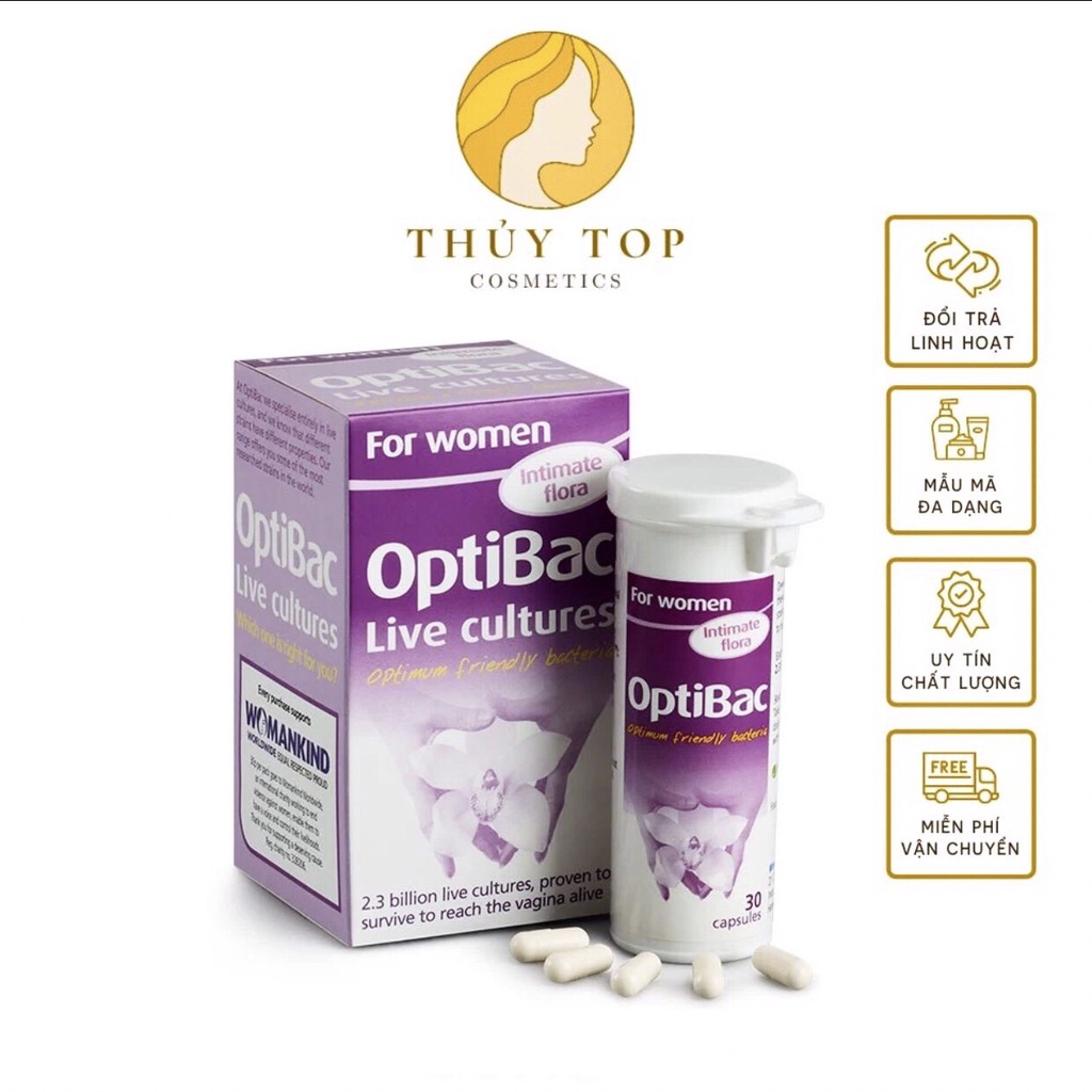 Men vi sinh Optibac tím Probiotics For Women, UK Anh Quốc. Optibac tím cho phụ nữ chính hãng thumbnail
