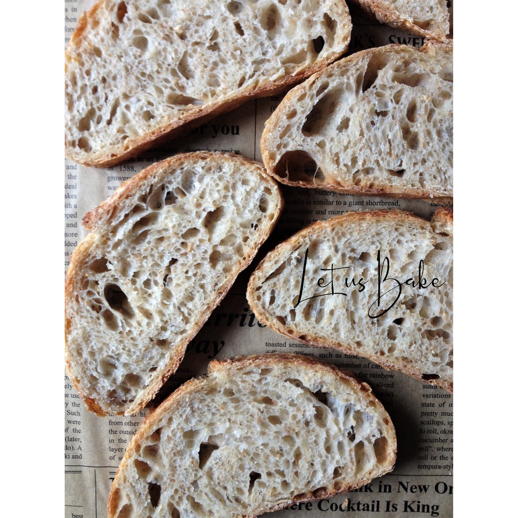 (SHIP MIỀN NAM) Country Sourdough Bread (350g) - Bánh Mì Đồng Quê Men Tự Nhiên (Men Chua) - Healthy tốt cho sức khỏe