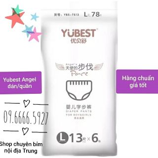 [Hải Dương] Bỉm  YUBEST Angel  quần L ( 78 miếng 9-14kg ) nội địa Trung