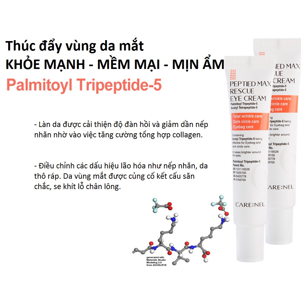 Kem Dưỡng Mắt Care:nel Peptided Max Rescue Eye Cream 25ml