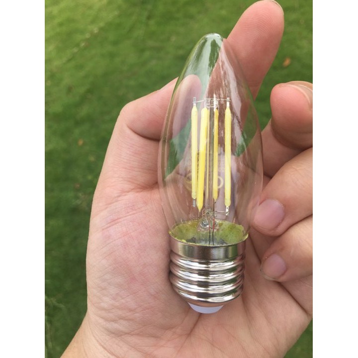 Bóng đèn LED Edison C35 ánh sáng vàng hình quả nhót