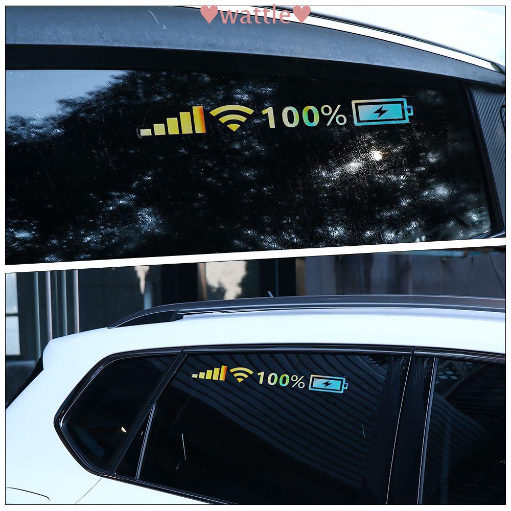 Miếng Dán Trang Trí Xe Hơi Hình Biểu Tượng Wifi Phản Quang Độc Đáo