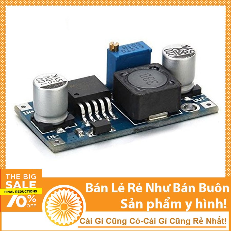 Module Hạ Áp Buck DC-DC LM2596 3A (Vào 4-35VDC Ra 1-30VDC)