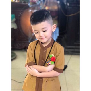đồ lam đi chùa# lãnh tụ phối bé