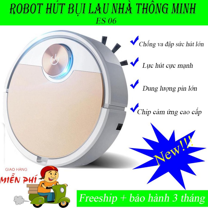 GIÁ HOT ROBOT Hút Bụi Lau Nhà Siêu Thông Minh Điều Khiển Qua APP Điện Thoại, Cảm Ứng Chạm Super Pro Tự Động Làm Sạch MUA