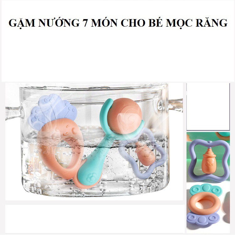 Gặm nướu 7 món, 10 món cao cấp cho bé