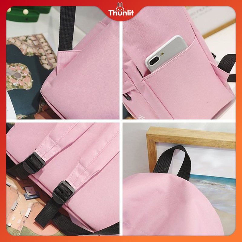 Balo Vải Thunlit Phong Cách Đại Học Hàn Quốc Thời Trang 2021 Cho Nữ