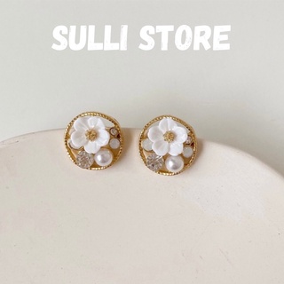 Khuyên tai hoa vàng Daisy floral sang chảnh Hàn Quốc Sulli store