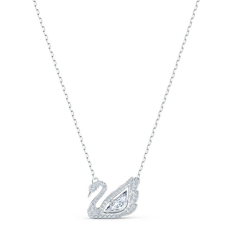Dây Chuyền Mặt Thiên Swarovski Silver DAZZLING Swan Necklace Nga Đính Đá Pha Lê Lấp Lánh Thời Trang Cho Nữ